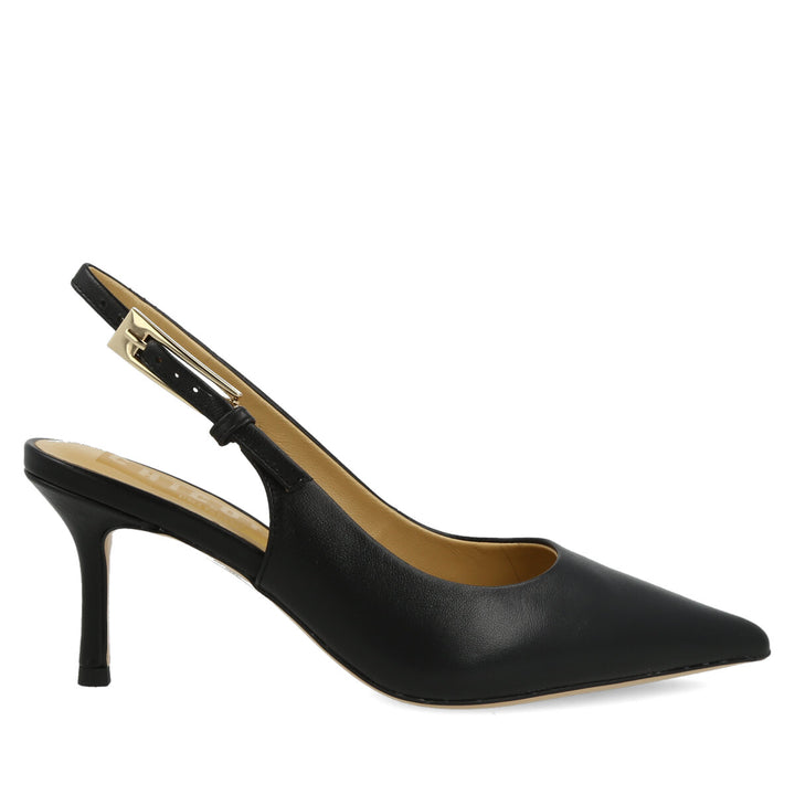 Decolté Chanel in Nappa Nero con Fibbia