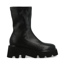 Tronchetto Tank in Ecopelle black