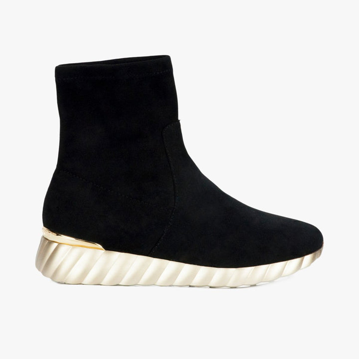 220219BLK Eco Suede Tronchetti  UMA PARKER